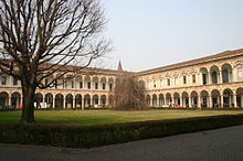 2420 - Milano - Università Statale - Cortile principale - Foto Giovanni Dall'Orto 22-Feb-2008.jpg