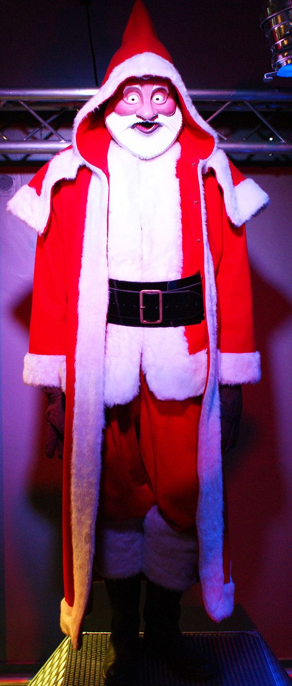 The redesigned Robotic Santa Clauses, as shown at the Doctor Who Experience