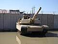 An M1A1 Abrams Main Battle Tank in Baghdad, Iraq during Operation Iraqi Freedom in 2007.