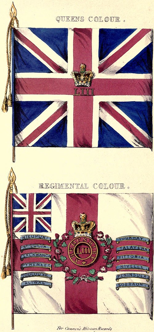 Colours of the 53rd Regiment