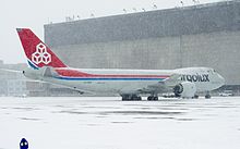 Un Boeing 747-8 à l'Air Canada Base de Montréal.