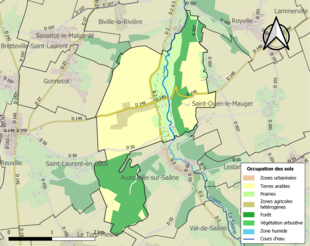 Mappa a colori che mostra l'uso del suolo.