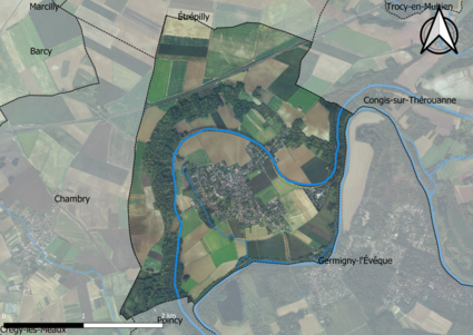 Carte orhophotogrammétrique de la commune.