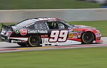 James Buescher racing the No. 99 in 2014 99 James Buescher pan NASCAR Nationwide 2014 Gardner Denver 200 at Road America.jpg