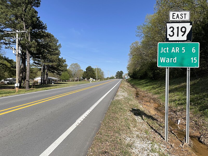 File:AR 319 West Terminus at AR 107.jpg