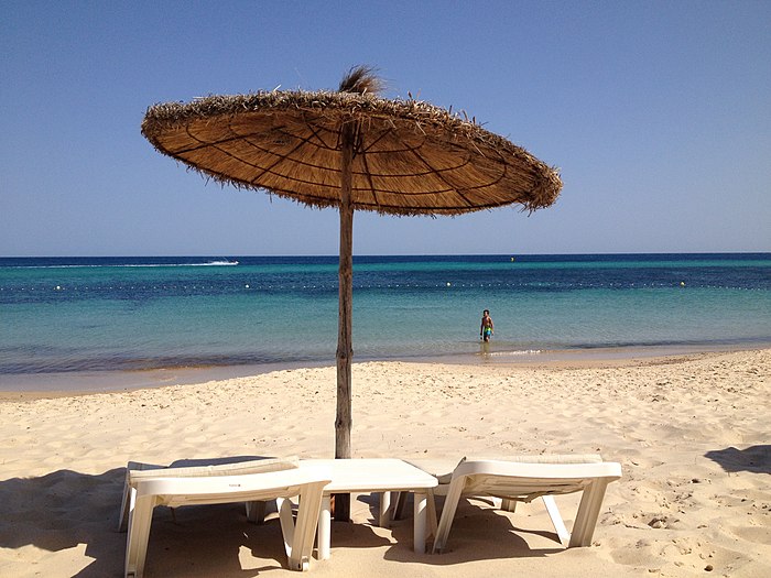 A beach in Hammamet during the summer A beach in Hammamet during the summer.jpg