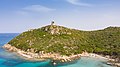 A view from the north to the Tower of Porto Giunco (Torre di Porto Giunco) in Sardinia, Italy (48402848886).jpg