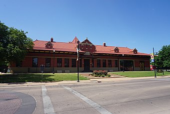 The restored Texas & Pacific Railway depot in Abilene serves as the tourist information center.