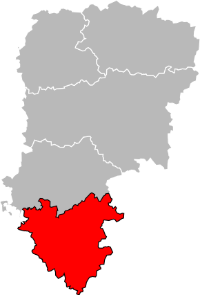 Arrondissement Château-Thierry na mapě dpartementu Aisne