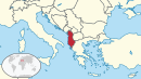 Albania in its region.svg