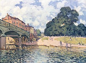 Brücke von Hampton Court (Alfred Sisley)