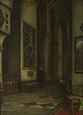 Alfred Verhaeren, Intérieur d'église.