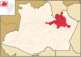 Regione Metropolitana di Manaus – Mappa