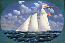 August 22: America triumphs. America (schooner yacht) by Bard.jpg