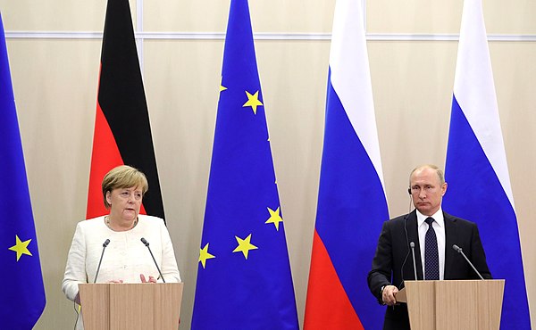 Angela Merkel criticized the draft of new sanctions against Russia that target EU–Russia energy projects.