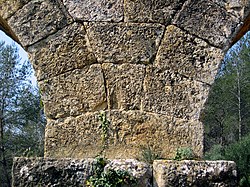 Roman aqueduct Aqüeducte de les Ferreres (Tarragona, 2006)