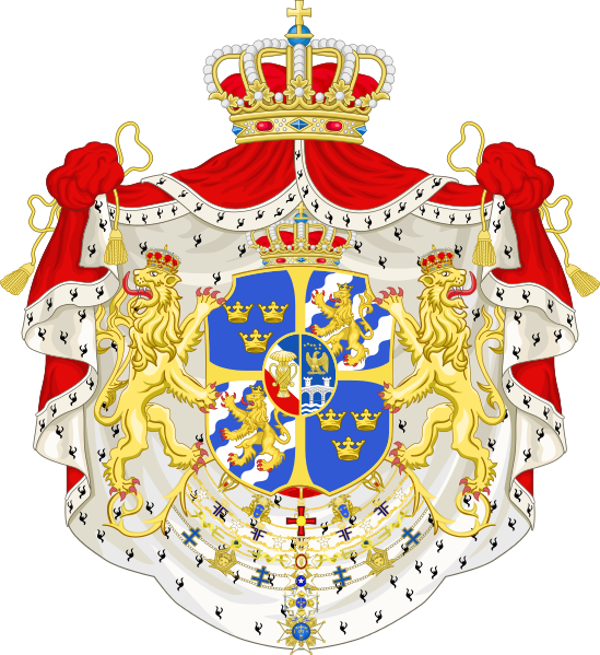 File:Armoiries des Roi de Suède de 1908 à 1982.svg