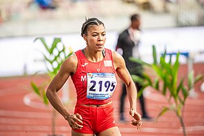 Yousra Lajdoud bei den Afrikameisterschaften 2024 in Douala