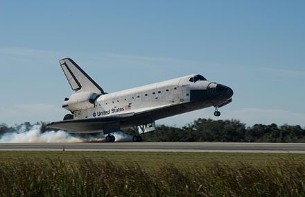 Atlantis touches down after 11 days in space, completing the STS-129 mission.