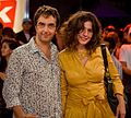 Director Atom Egoyan and his actress wife Arsinee Khanjian are always popular guests on the Toronto film scene.