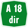 File:Autostrada A18dir Diramazione Catania - Italia.svg