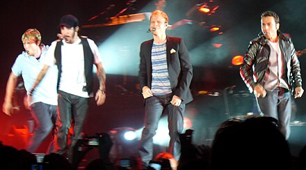 Backstreet Boys performing without Richardson on Unbreakable Tour.