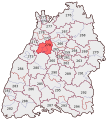 Deutsch: Wahlkreis 279: Pforzheim