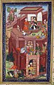 Babur cerca il consiglio di sua nonna. Dall'album Read Mughal, ma precedentemente fol. 86 nel Baburnama della British Library, probabilmente di Sanvalah. Moghul, circa 1590-1592.