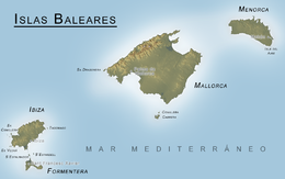 Îzoe Baleâri – Mappa