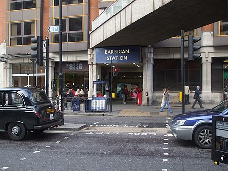 Barbican station entrance