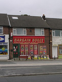 Bargain Booze Chain of off-license tin the UK