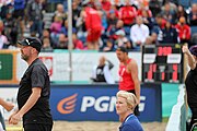 Deutsch: Beachhandball Europameisterschaften 2019 (Beach handball Euro); Tag 6: 7. Juli 2019 – Männerfinale, Dänemark-Norwegen 2:0 (25:18, 19:16) English: Beach handball Euro; Day 6: 7 July 2019 – Men's Final – Denmark-Norway 2:0 (25:18, 19:16)