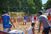 Deutsch: Beachhandball bei den Olympischen Jugendspielen 2018 in Buenos Aires; Tag 7, 13. Oktober 2018; Jungen, Halbfinale – Spanien-Kroatien 2:1 English: Beach handball at the 2018 Summer Youth Olympics in Buenos Aires at 13 October 2018 – Boys Semifinal – Spain-Croatia 2:1 Español: Handball de playa en los Juegos Olimpicos de la Juventud Buenos Aires 2018 en 13 de octubre de 2018 – Semifinales de chicos - España-Croacia 2:1