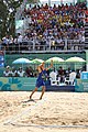 Deutsch: Beachvolleyball bei den Olympischen Jugendspielen 2018; Tag 11, 17. Oktober 2018; Jungen,Finale – Niederlande (Matthew Immers/Yorick de Groot)-Schweden (David Åhman/Jonatan Hellvig) 0:2 (20–22/15–21) English: Beach volleyball at the 2018 Summer Youth Olympics at 17 October 2018 – Final – Netherlands (Matthew Immers/Yorick de Groot)-Sweden (David Åhman/Jonatan Hellvig) 0:2 (20–22/15–21)