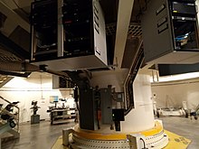 Computers are mounted below the main observation room. Below the telescope.jpg