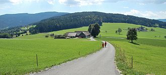 Birkfelder Gschaid from the descent from Zeiseleck