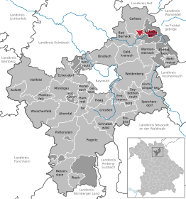 Kaart van Bischofsgrün