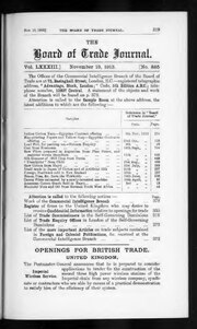 Thumbnail for File:Board of Trade Journal. London. 1913-11-13- Vol 83 Iss 885 (IA sim great-britain-board-of-trade-board-of-trade-journal 1913-11-13 83 885).pdf