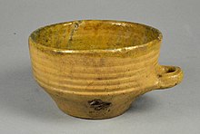 Border ware porringer Border ware porridger yellow-glaze.jpg