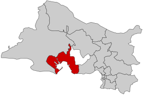 Kaart van het kiesdistrict