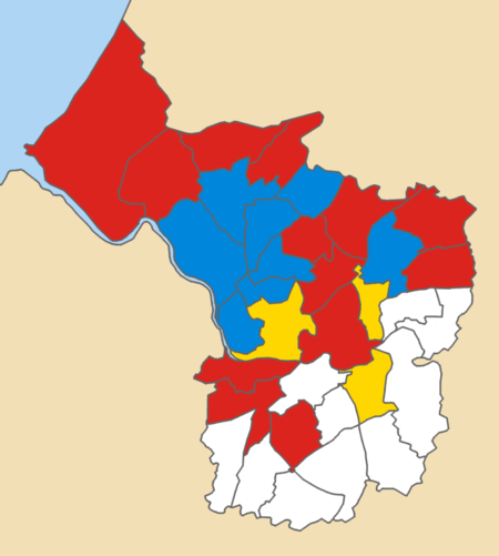 1986 local election results in Bristol Bristol ward results 1986.png