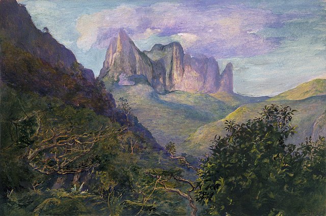 Diadem Mountain at Sunset, Tahiti, John LaFarge, c. 1891, Brooklyn Museum