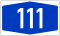 Bundesautobahn 111 number.svg
