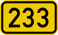 File:Bundesstraße 233 number.svg