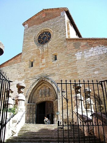 Fachada de la Iglesia de San Gil Abad, en Burgos