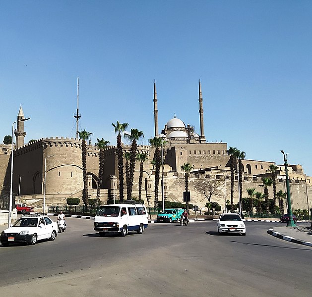 File:Cairo Citadel - remote view of Muhammad Ali Mosque from Al-Qal'a square 2019.jpg