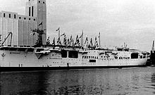 Campania in Festival Dress at Plymouth Docks. Campania in Festival Dress.jpg