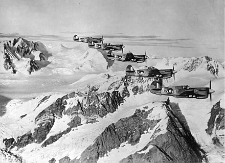 Fighter planes of the Royal Canadian Air Force conducting patrol operations in Alaska.