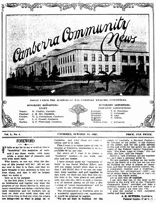 <i>Canberra Community News</i> Defunct newspaper in Canberra, Australian Capital Territory