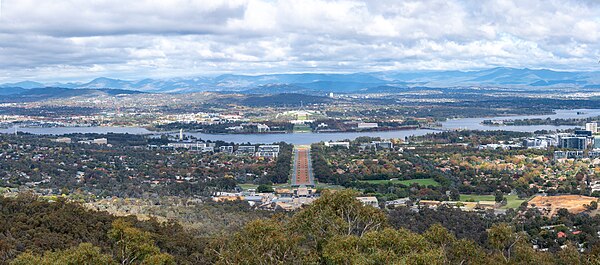 Image: Canberra panorama from Mount Ainslie